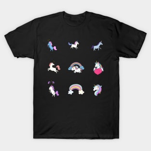 Unicorns & Rainbows Sticker Pack T-Shirt